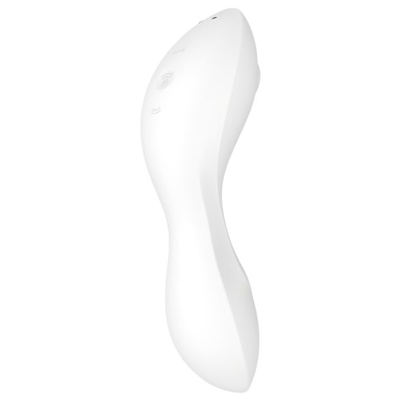 Satisfyer Curvy Trinity 5+ - vibrator 2în1 inteligent - alb