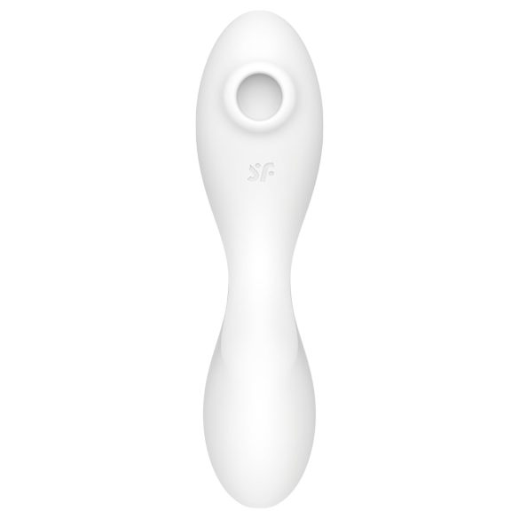 Satisfyer Curvy Trinity 5+ - vibrator 2în1 inteligent - alb