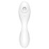 Satisfyer Curvy Trinity 5+ - vibrator 2în1 inteligent - alb