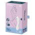 Satisfyer Curvy Trinity 5+ - vibrator 2în1 inteligent - alb