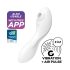 Satisfyer Curvy Trinity 5+ - vibrator 2în1 inteligent - alb