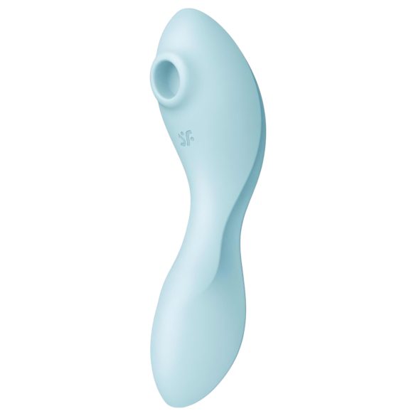 Satisfyer Curvy Trinity 5+ - vibrator 2în1 inteligent - albastru