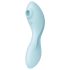 Satisfyer Curvy Trinity 5+ - vibrator 2în1 inteligent - albastru