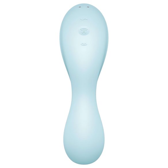 Satisfyer Curvy Trinity 5+ - vibrator 2în1 inteligent - albastru