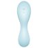 Satisfyer Curvy Trinity 5+ - vibrator inteligent 2în1 (albastru)