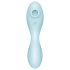 Satisfyer Curvy Trinity 5+ - vibrator 2în1 inteligent - albastru