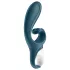 Satisfyer Hug Me - vibrator cu braț clitoridian inteligent - silicon albastru
