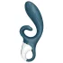 Satisfyer Hug Me - vibrator cu braț clitoridian inteligent - silicon albastru