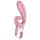 Satisfyer Hug Me - vibrator cu braț pentru clitoris controlat prin aplicație (roz)