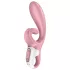 Satisfyer Hug Me - vibrator cu braț pentru clitoris controlat prin aplicație (roz)