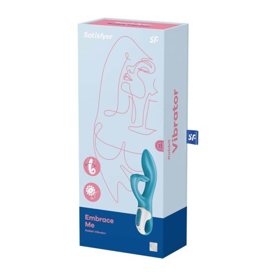 Satisfyer Embrace Me - vibrator cu acumulator și brat pentru clitoris (turcoaz)