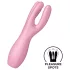 Satisfyer Threesome 3 - vibrator clitoridian cu acumulator - roz