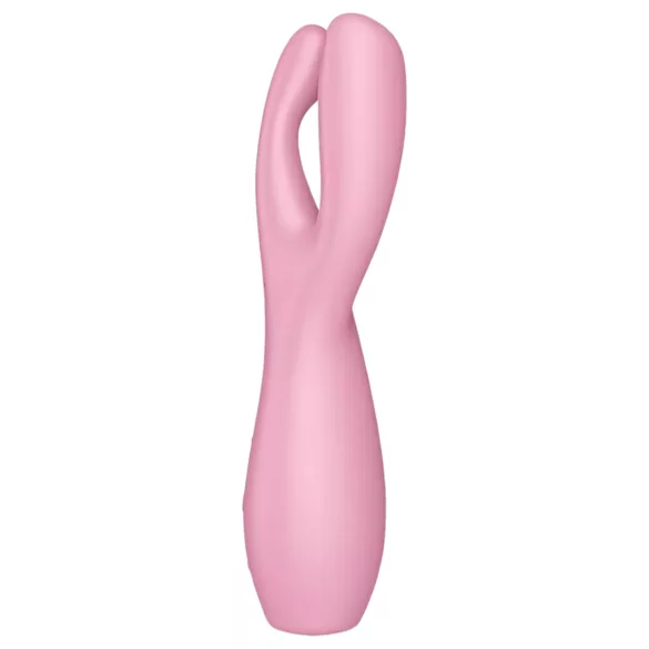Satisfyer Threesome 3 - vibrator clitoridian cu acumulator - roz