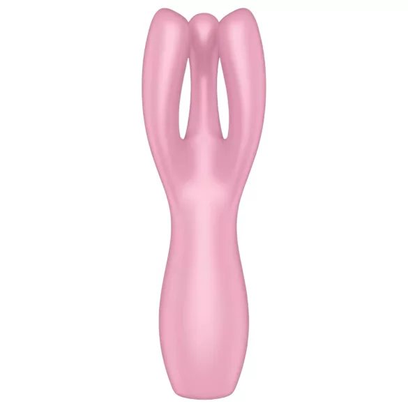 Satisfyer Threesome 3 - vibrator clitoridian cu acumulator - roz