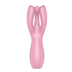   Satisfyer Threesome 3 - vibrator clitoridian cu acumulator (roz)
