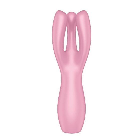 Satisfyer Threesome 3 - vibrator clitoridian cu acumulator (roz)