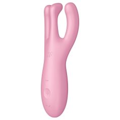  Satisfyer Threesome 4 - vibrator clitoridian inteligent - silicon roz