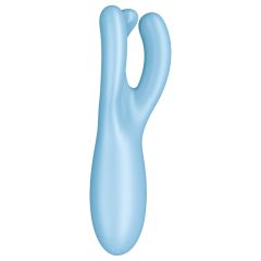   Satisfyer Threesome 4 - vibrator inteligent pentru clitoris (albastru)