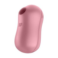   Satisfyer Cotton Candy - vibrator clitoridian cu baterie și tehnologie de pulsare a aerului (coral)