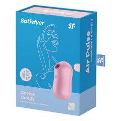   Satisfyer Cotton Candy - vibrator clitoridian cu unde de aer și baterie (mov)