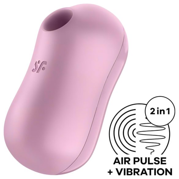 Satisfyer Cotton Candy - vibrator clitoridian cu unde de aer - reîncărcabil