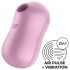 Satisfyer Cotton Candy - vibrator clitoridian cu unde de aer - reîncărcabil