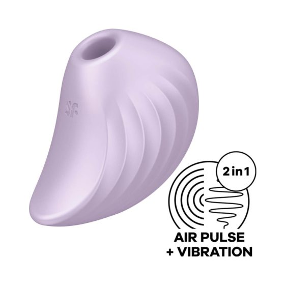 Satisfyer Pearl Diver - vibrator clitoridian cu unde de aer, reîncărcabil (violet)