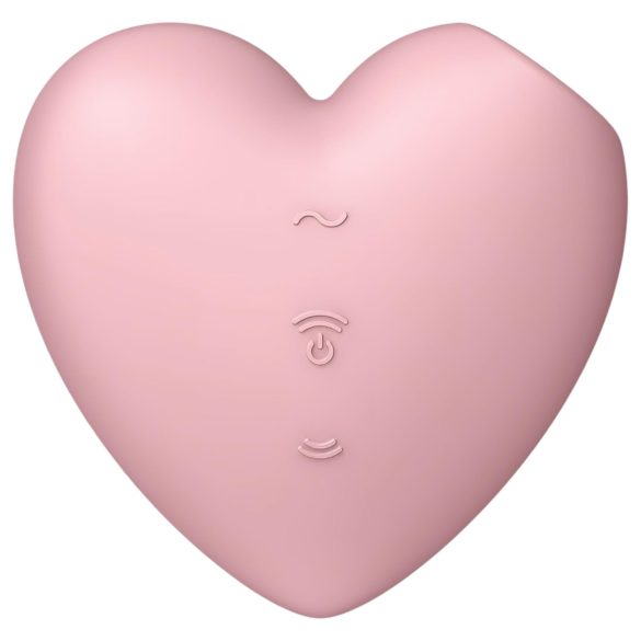 Satisfyer Cutie Heart - vibrator clitoridian cu pulsații aer - reîncărcabil