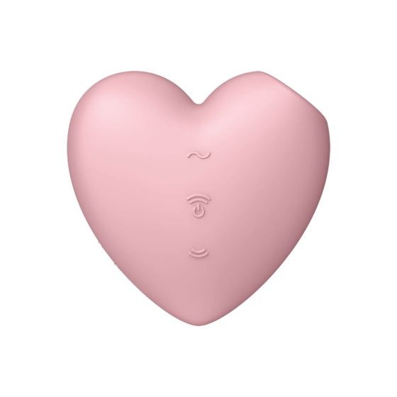 Satisfyer Cutie Heart - vibrator clitoridian cu baterie și tehnologia undelor de aer (roz)