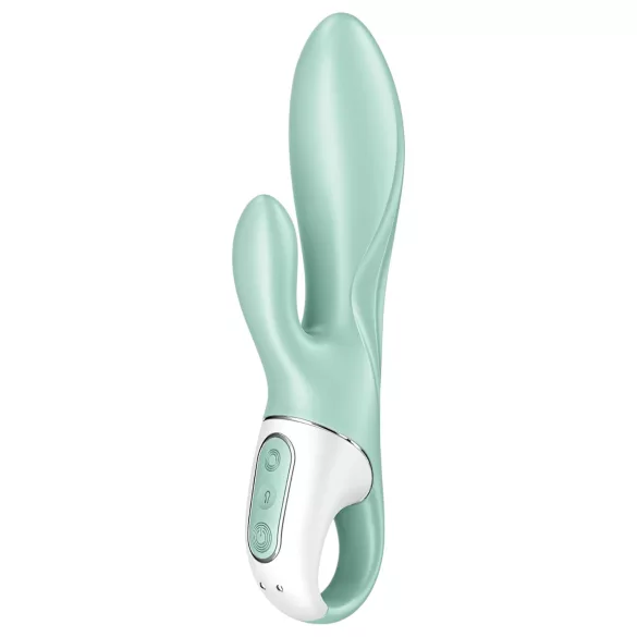 Satisfyer Air Pump Bunny 5 - vibrator pompat controlat prin aplicație (mentă)