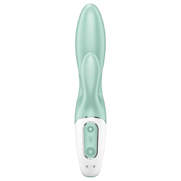 Satisfyer Air Pump Bunny 5 - vibrator pompat controlat prin aplicație (mentă)