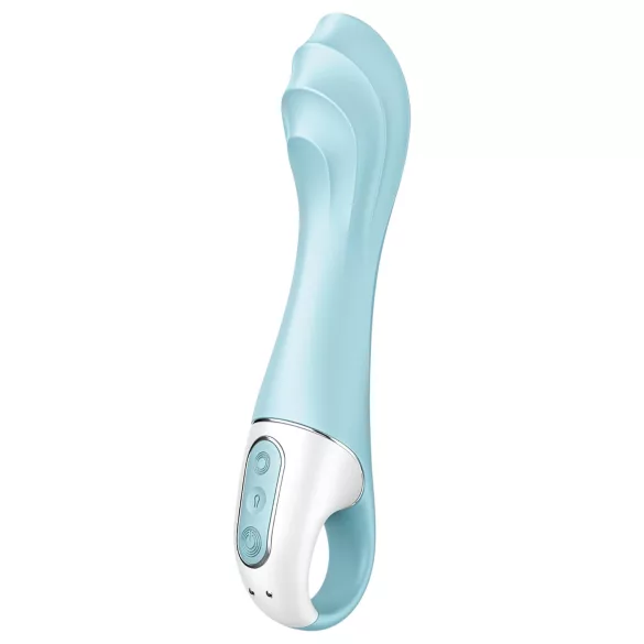 Vibrator cu pompă de aer Satisfyer 5 - controlat prin aplicație (albastru)