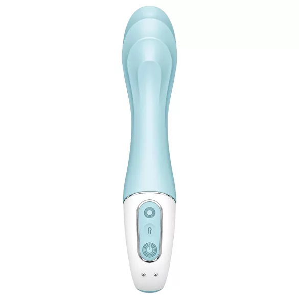 Vibrator cu pompă de aer Satisfyer 5 - controlat prin aplicație (albastru)