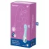 Vibrator cu pompă de aer Satisfyer 5 - controlat prin aplicație (albastru)