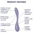 Satisfyer - Vibrator pentru punctul G flexibil - control inteligent - mov