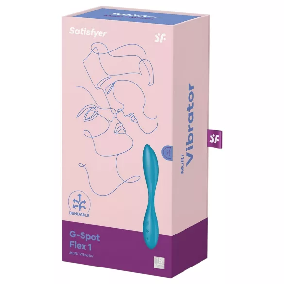 Satisfyer G-spot Flex 1 - vibrator pentru punctul G, reîncărcabil și rezistent la apă (verde)
