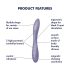 Satisfyer G-spot Flex 2 - vibrator flexibil G-punct, reîncărcabil, rezistent la apă (violet)