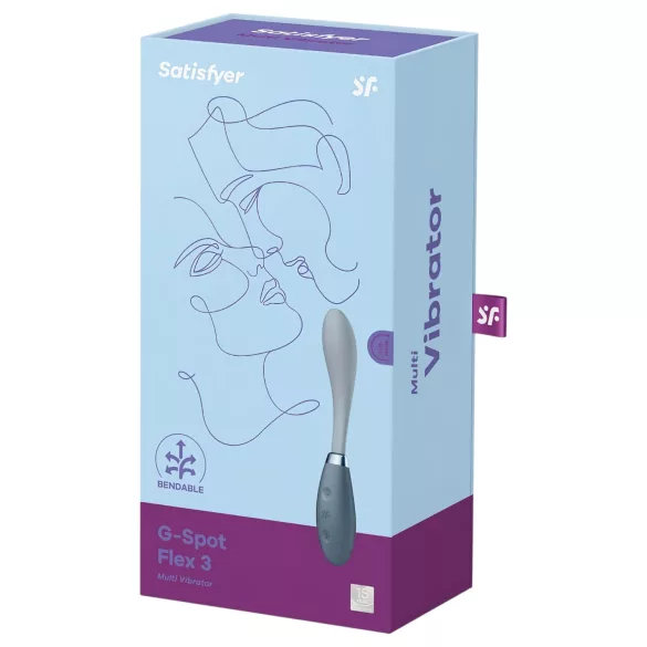 Satisfyer - Vibrator pentru punctul G - reîncărcabil, flexibil - gri