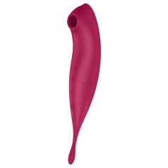   Satisfyer Twirling Pro - vibrator 2în1 pentru clitoris - inteligent, roșu