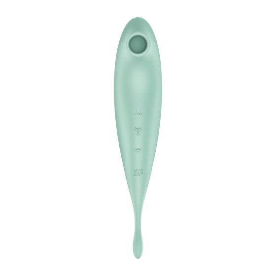 Satisfyer Twirling Pro - vibrator inteligent 2in1 pentru clitoris (mentă)