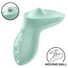   Satisfyer Exciterrr - vibrator clitoridian cu bile rotative - verde