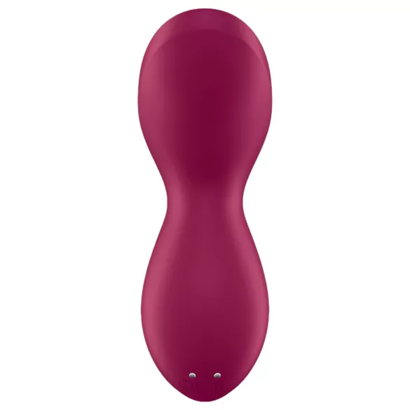 Satisfyer Exciterrr - vibrator clitoridian cu bile rotative - roșu