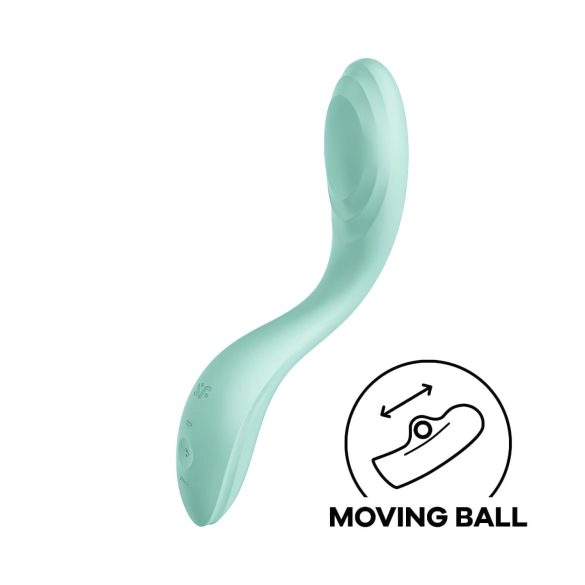 Satisfyer Rrrolling - vibrator pentru punctul G cu bile mobile - mentă