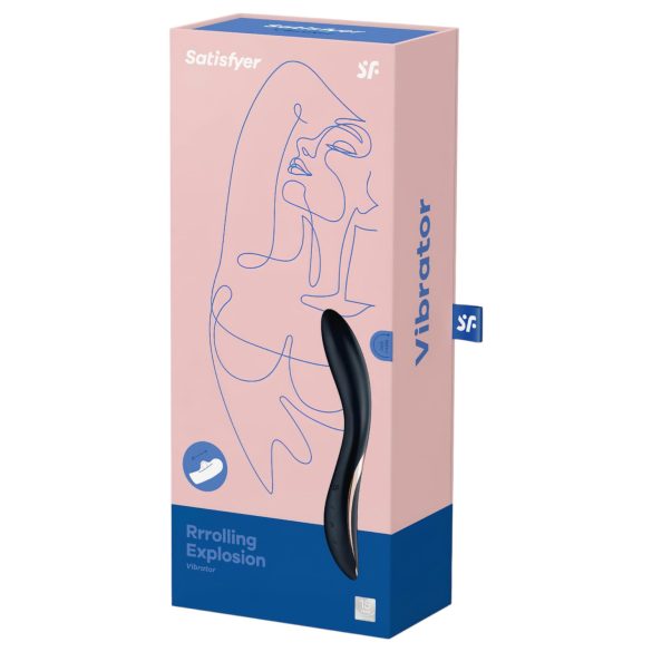 Satisfyer Rrrolling - vibrator punctul G cu bile rotative - negru