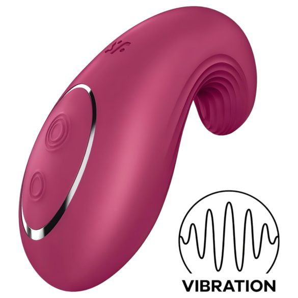 Satisfyer Dipping Delight - vibrator clitoridian reîncărcabil (roșu)