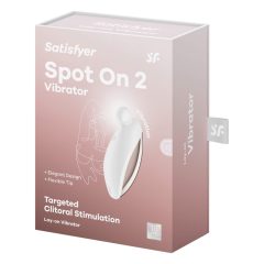 Satisfyer Spot On 2 - vibrator clitoridian fără fir (alb)