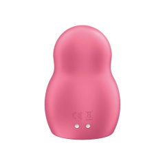   Satisfyer Pro To Go 1 - vibrator stimulator de clitoris cu baterie, cu tehnologia de aer unde (roșu)