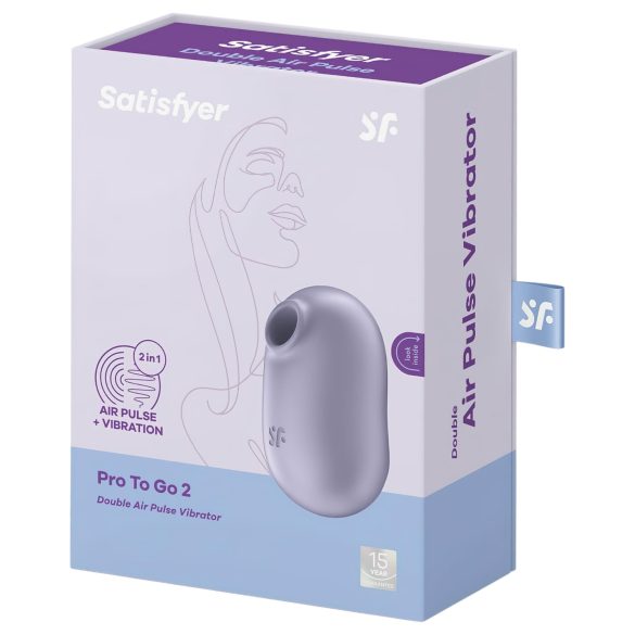 Satisfyer Pro To Go 2 - stimulator clitoridian cu undă de aer - mov