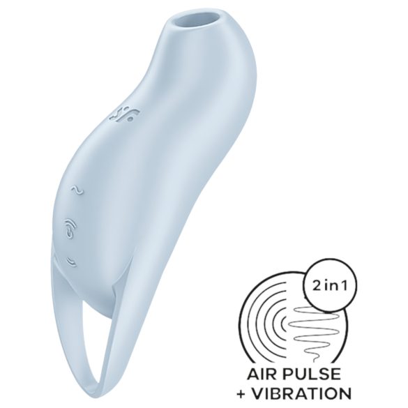 Satisfyer Pocket Pro 1 - Stimulator clitoridian cu unde aer (albastru)