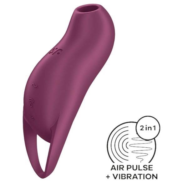Satisfyer Pocket Pro 1 - stimulator clitoridian cu unde, reîncărcabil (mov)